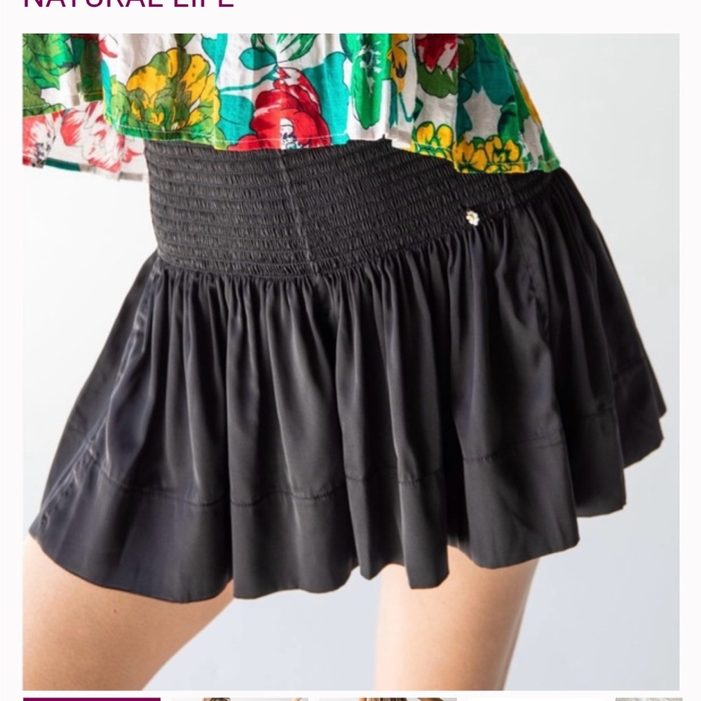 Natural Life Daisy Skort - Black